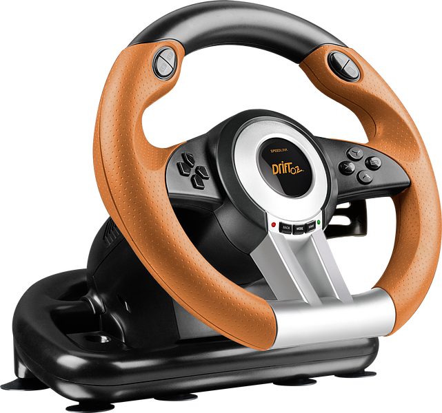 SpeedLink Drift O.Z. Racing Wheel - PC - Svart/Orange