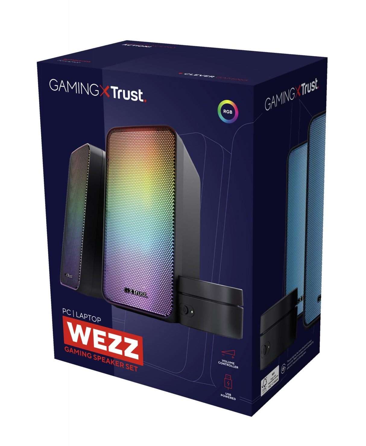 TRUST GXT611 WEZZ ILLUMINATED 2.0 RGB HÖGTALARSET