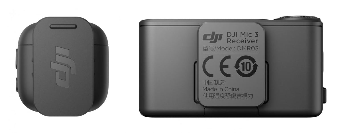 DJI - Mic 3 Wireless Microphone System (1 TX + 1 RX) – Compact & Professional DJI