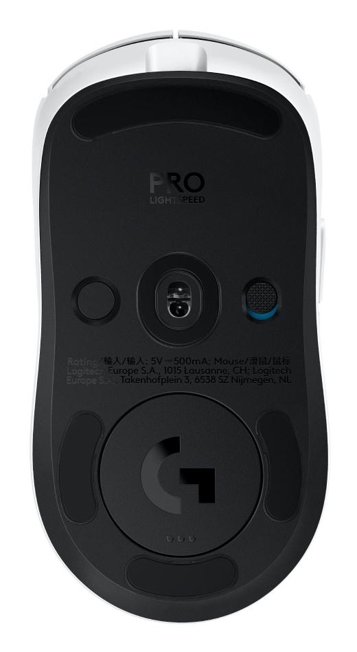 Logitech G PRO 2 LIGHTSPEED Optisk Trådlös Vit