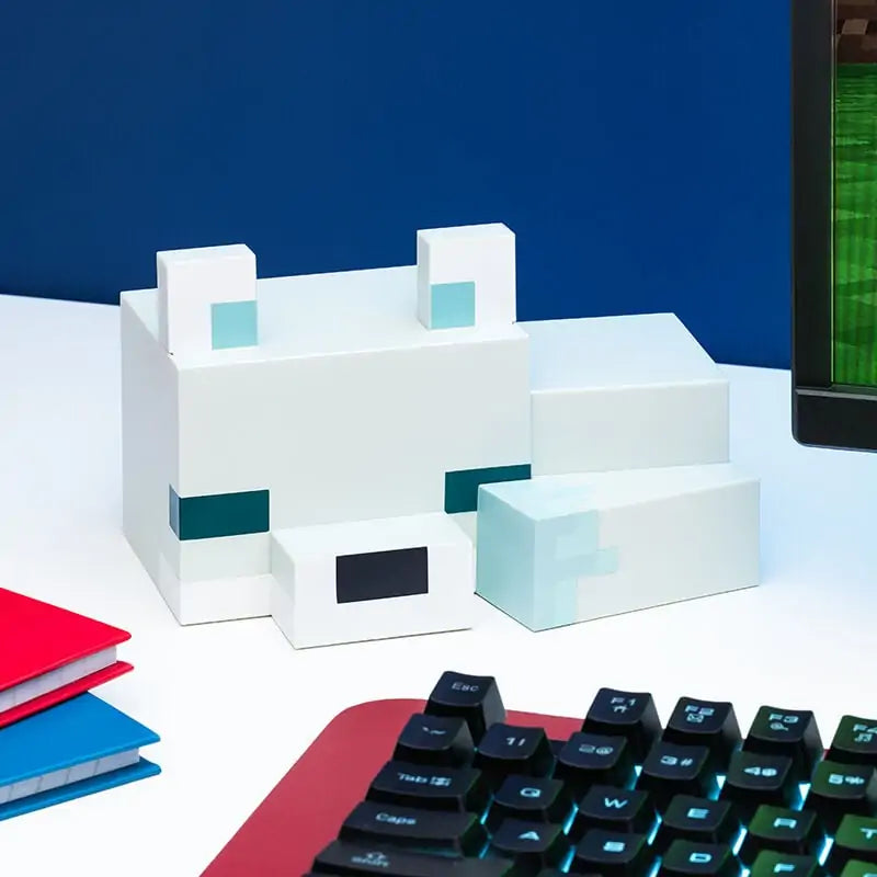 Minecraft 3D-lampa - Arctic Fox - 16 Cm