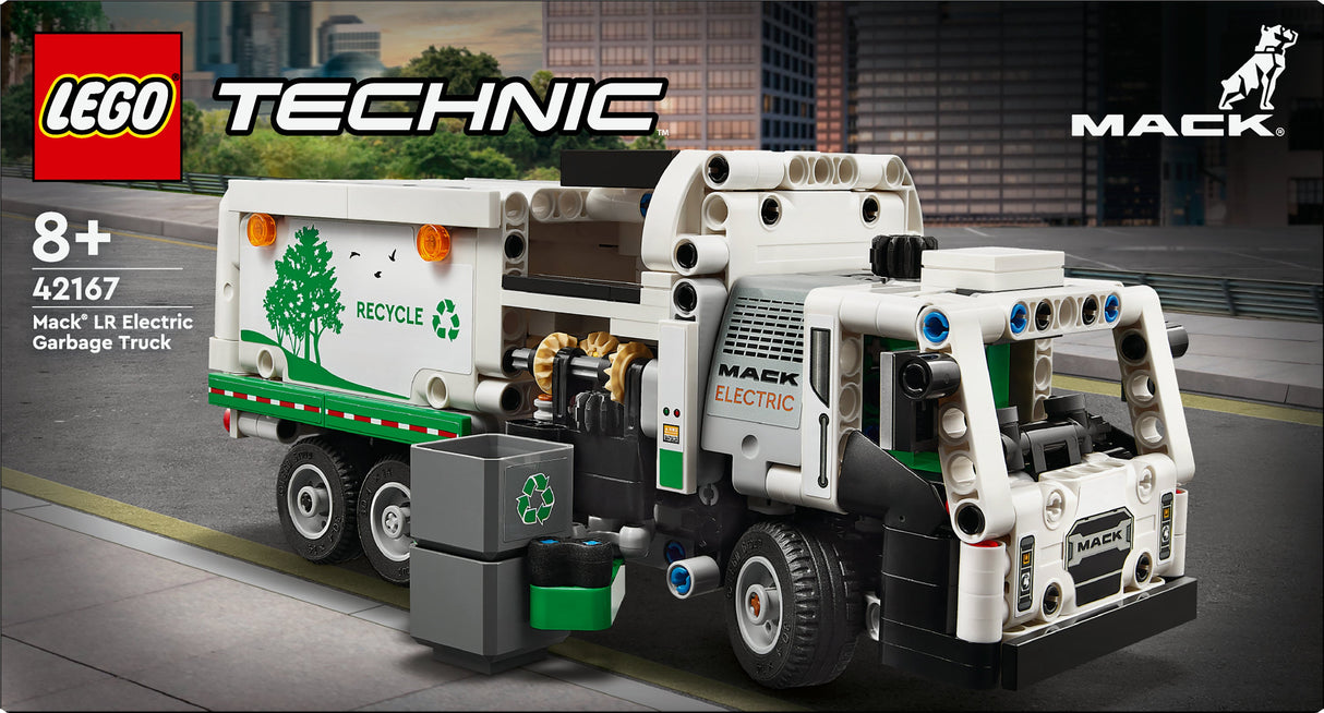 LEGO 42167 Technic Mack LR Elektrisk Dumper, Byggleksaksväska