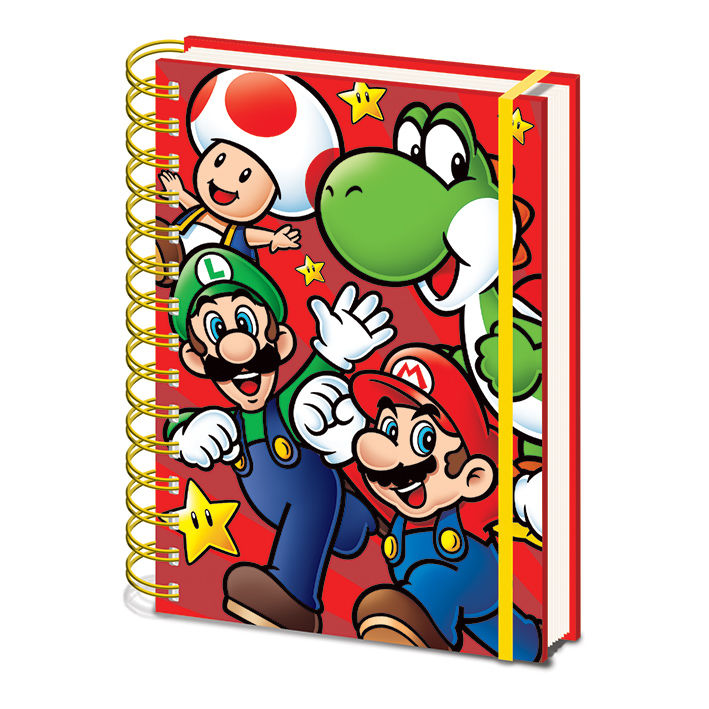 Super Mario (Run) A5 Wiro Notebook 21 X 15 Cm
