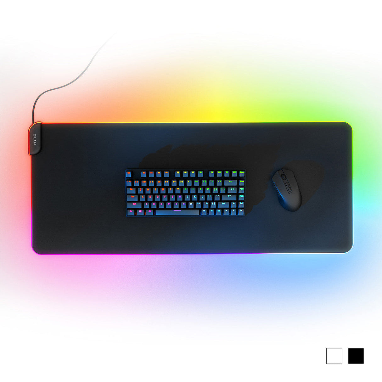 HYTE CNVS QRGB Spelmatta - 50-pixlar QRGB, 900 X 370 X 5 Mm