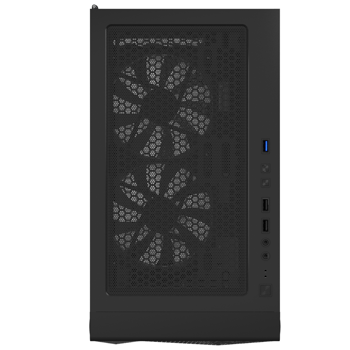 Montech X3 Mesh Black - 3x 140 mm statiska RGB-fläktar + 3x 120 mm statiska RGB-fläktar, sidosvängbart härdat glas