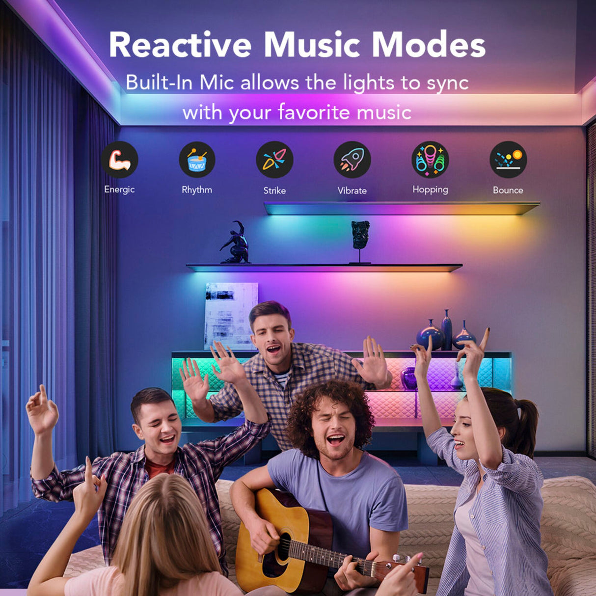 Govee Wi-Fi RGBIC LED-remsa