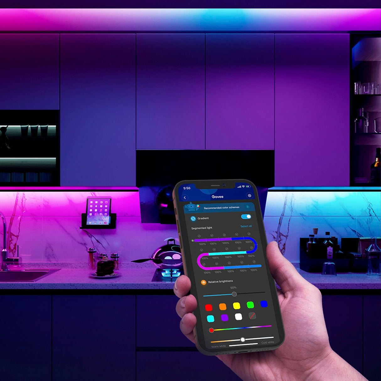 Govee Wi-Fi RGBIC LED-remsa