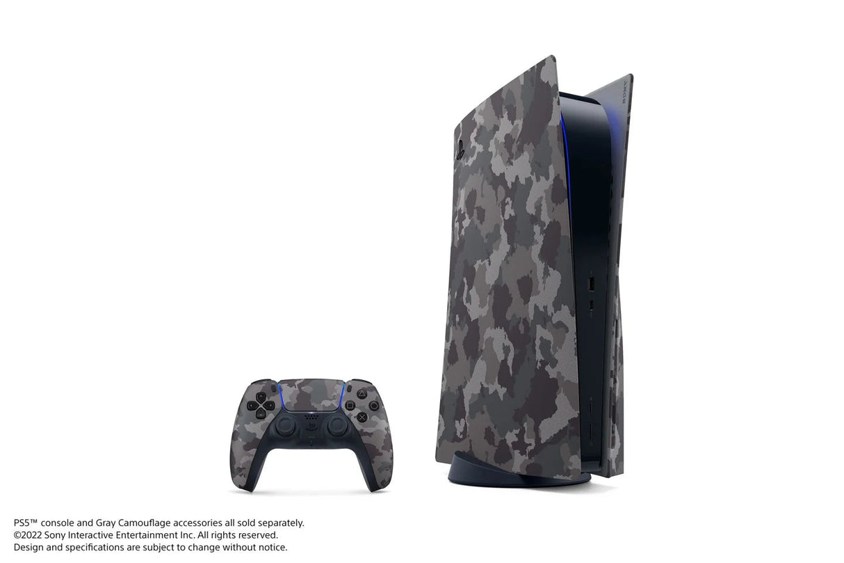 PS5 Standard Cover Grå Camo