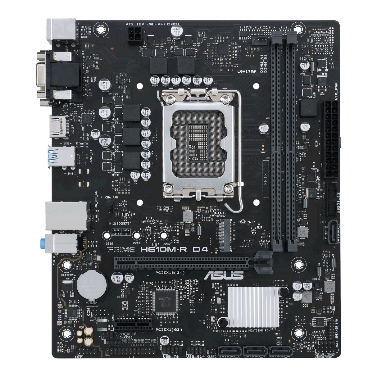 ASUS PRIME H610M-R D4 (mATX, H610, LGA 1700, DDR4)