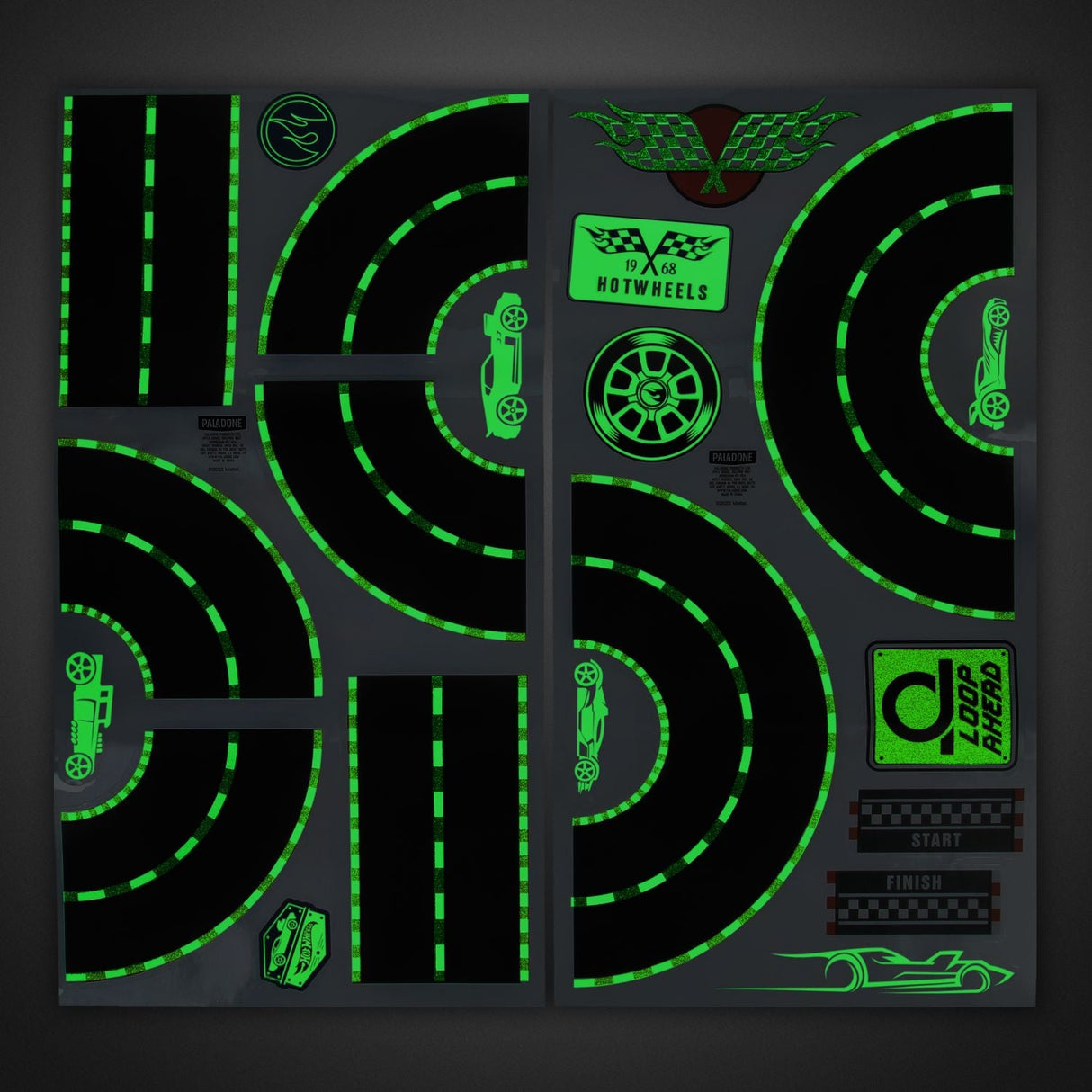 HOT WHEELS VÄGGDEKALER