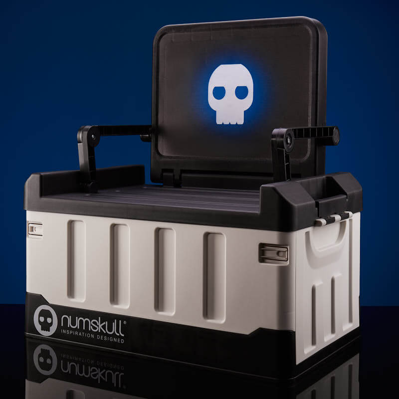 Numskull Officiell PS5-inspirerad Sovrumsförvaringslåda Med Hopfällbar Stol