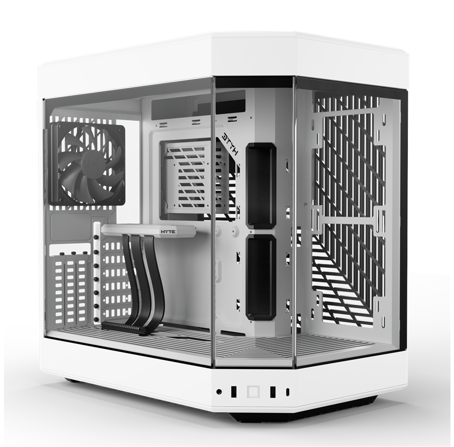 HYTE Y60 Midi Tower - Snövit, PCI-e 4.0, panoramautsikt över glas