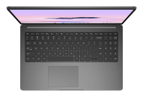 ASUS Chromebook CX1505CTA-S70092 – taster og arbejdsflade set ovenfra; tastaturlayout illustrativt