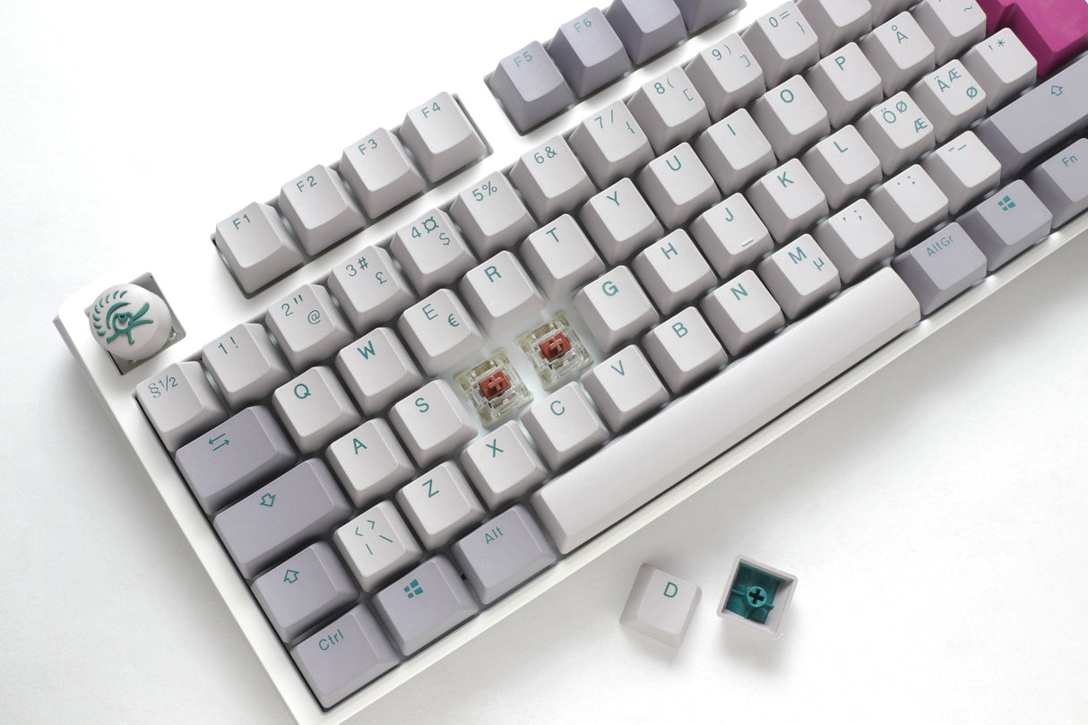 Ducky One 3 - Mist Nordic - TKL - Cherry Silent Red - RGB