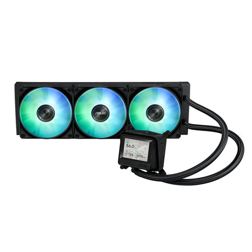 ASUS MAX Gaming LC 360 ARGB LCD – køler med radiator, blæsere og slanger