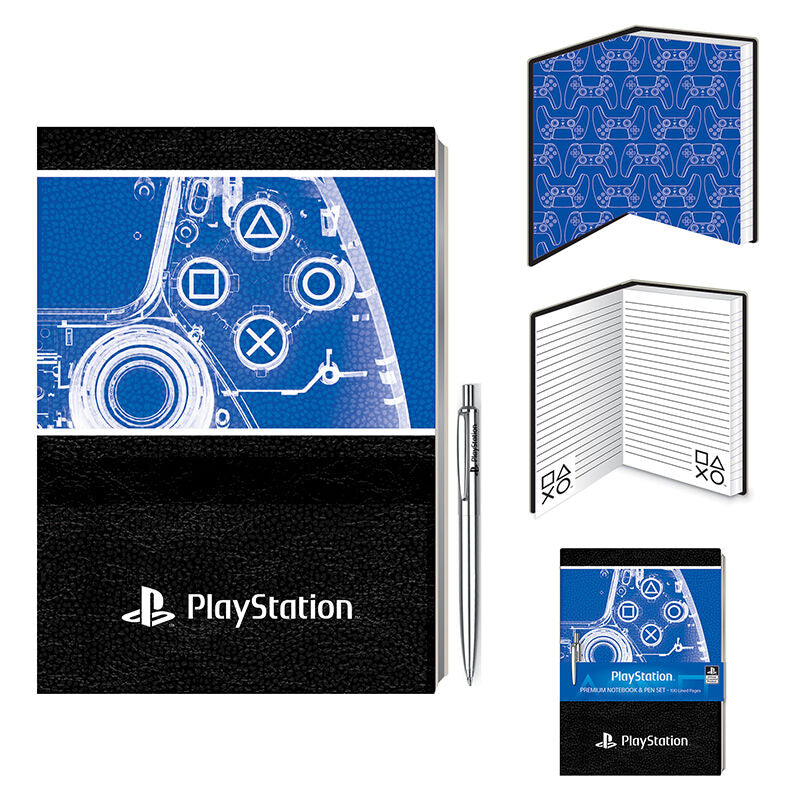 Playstation Premium A5 Notebook Med Penna Playstation 21 X 15 Cm