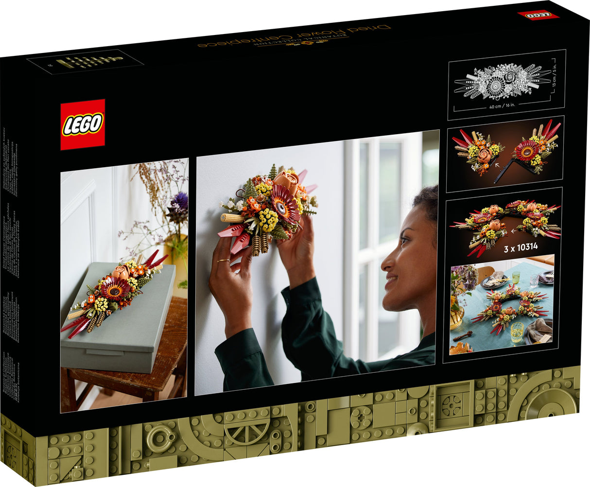 LEGO 10314 Ikoner Torkade Blomsterarrangemang Byggleksak