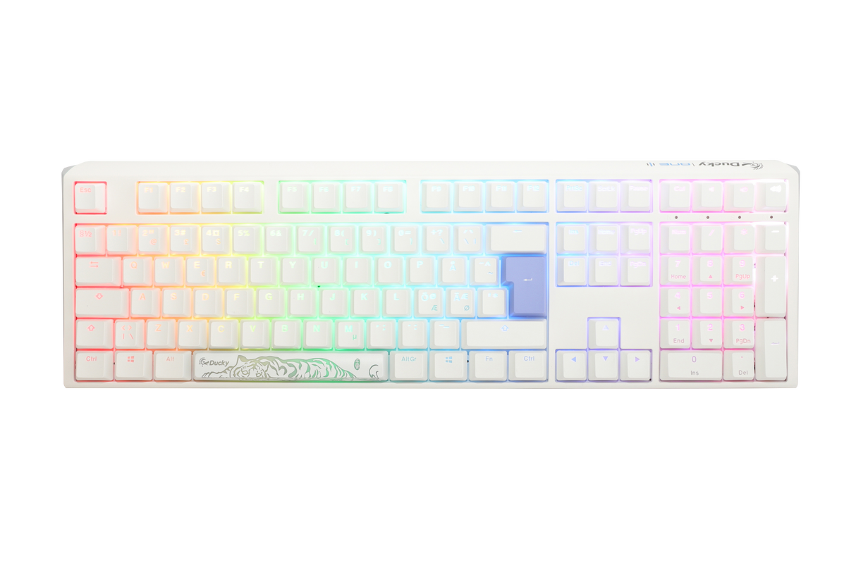 Ducky One 3 - Classic Pure White Nordic - Fullsize - Cherry Silent Red