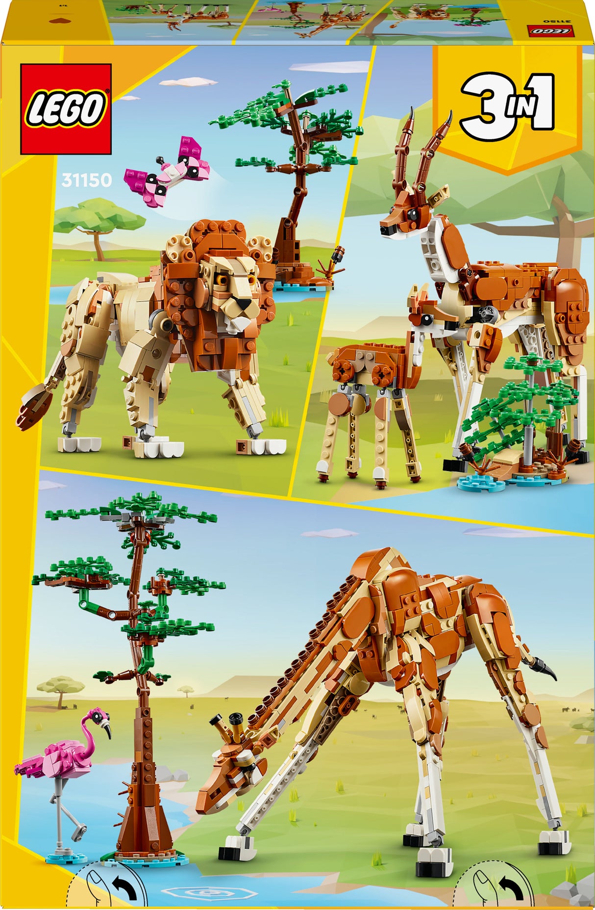 LEGO 31150 Creator 3-i-1 Byggleksak För Djursafari