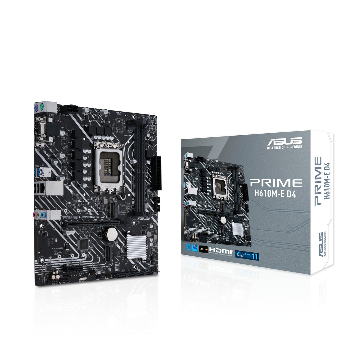ASUS PRIME H610M-E D4 (mATX, H610, LGA 1700, DDR4)