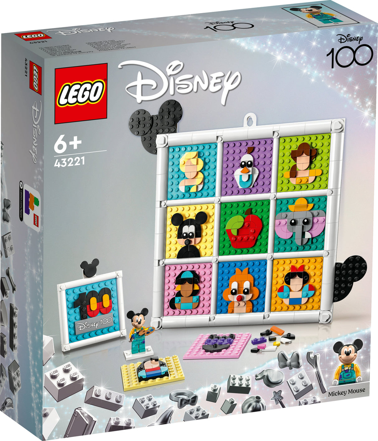 LEGO 43221 Disney 100 år Disney Animerade Ikoner Byggleksak