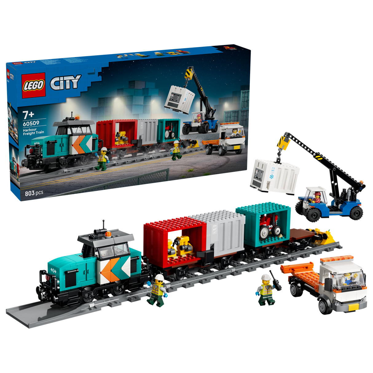 LEGO - LEGO City - Harbour Freight Train with Crane & Truck (60509)