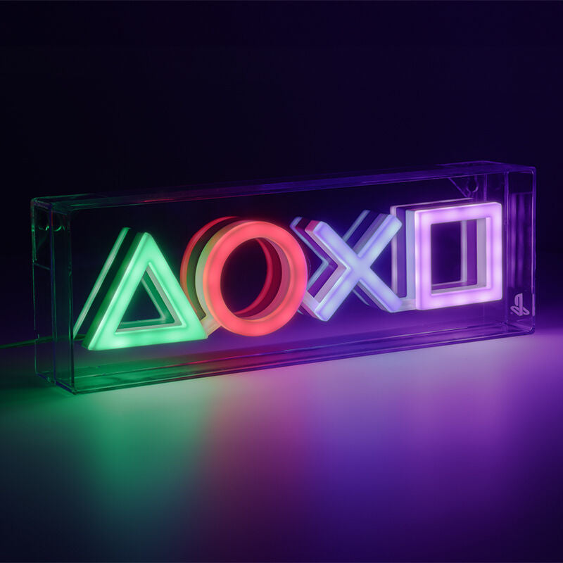 Playstation Symboler LED Neonljus 15 X 30 Cm