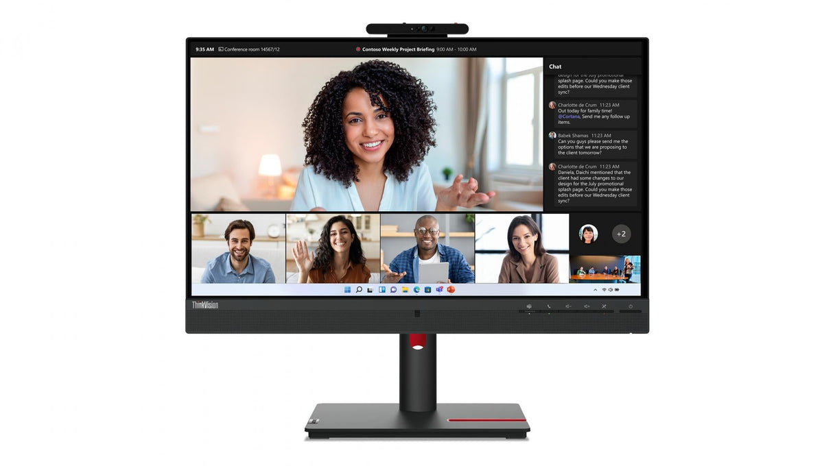 Lenovo ThinkVision T24mv-30 24 1920 X 1080 (Full HD) HDMI DisplayPort USB-C Pivot Monitor