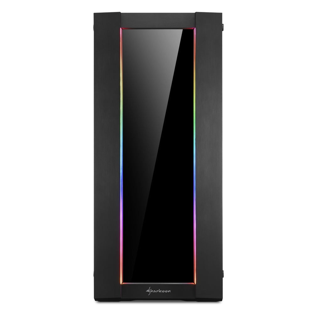 Sharkoon ELITE SHARK CA200G, Väska Med Stort Torn (svart, Härdat Glas)