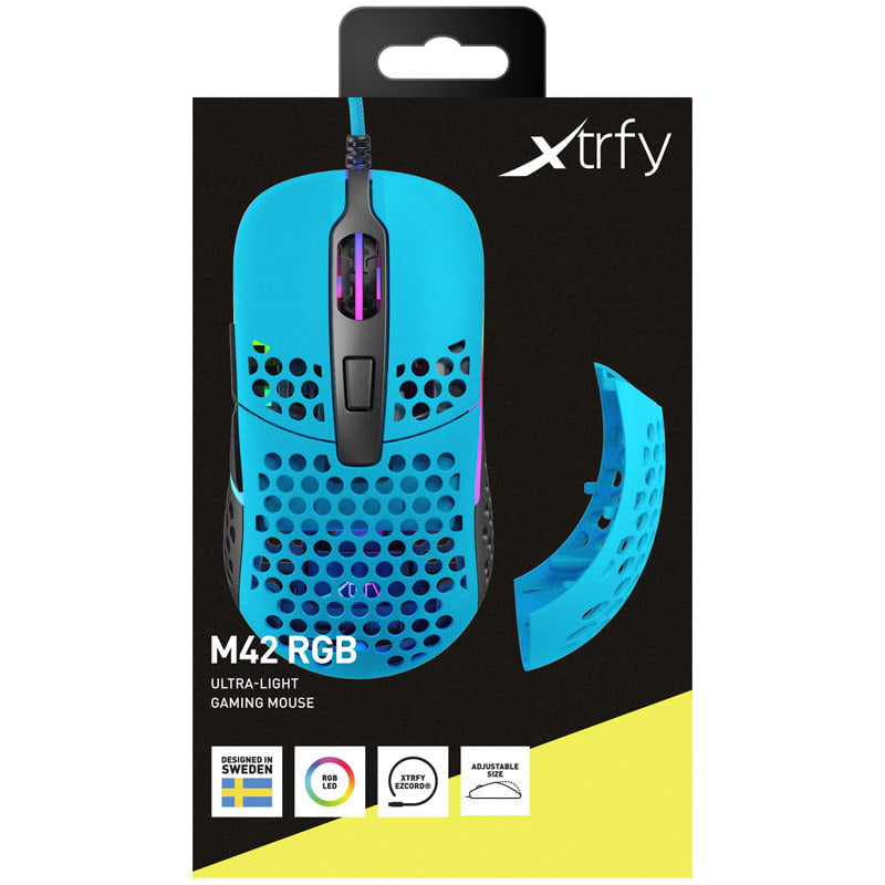 Xtrfy M42 RGB, Gaming Mouse, Miami Blue