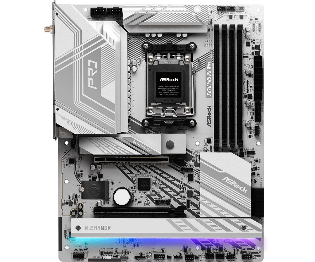 ASRock X870 PRO RS WiFi Motherboard ATX AM5 Socket DDR5 ASRock