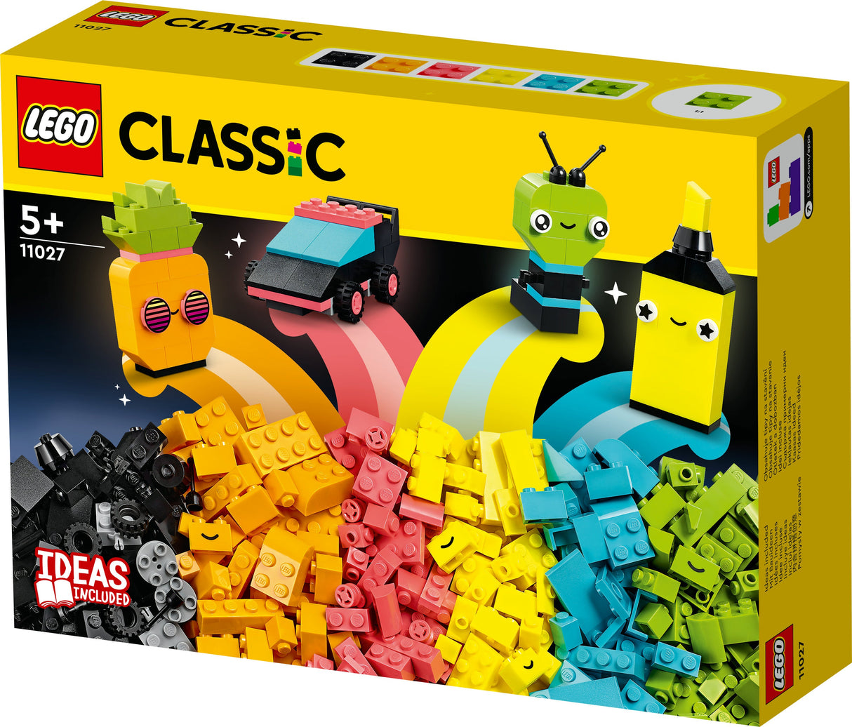 LEGO 11027 Classic Neon Creative Building Kit Byggleksak