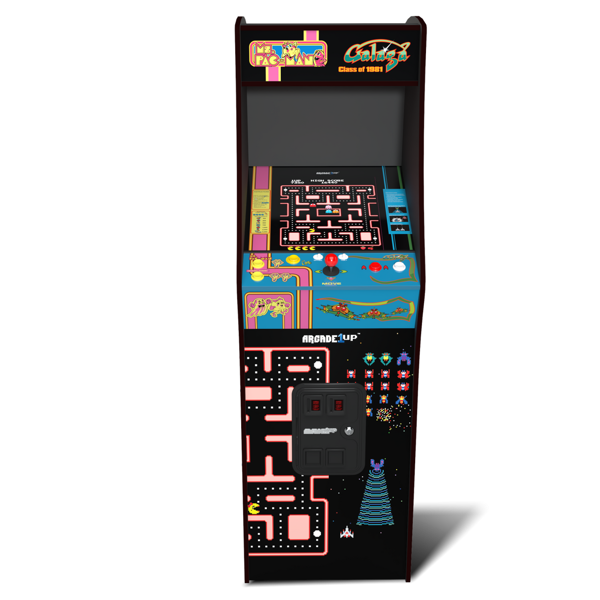 ARCADE 1 UP MS. PAC-MAN VS GALAGA KLASS AV 81 DELUXE ARCADE MASKIN