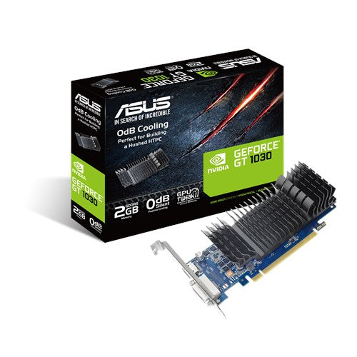 ASUS GeForce GT 1030 2GB GDDR5 Silent (med Lågprofilfäste) (GT1030-SL-2G-BRK)