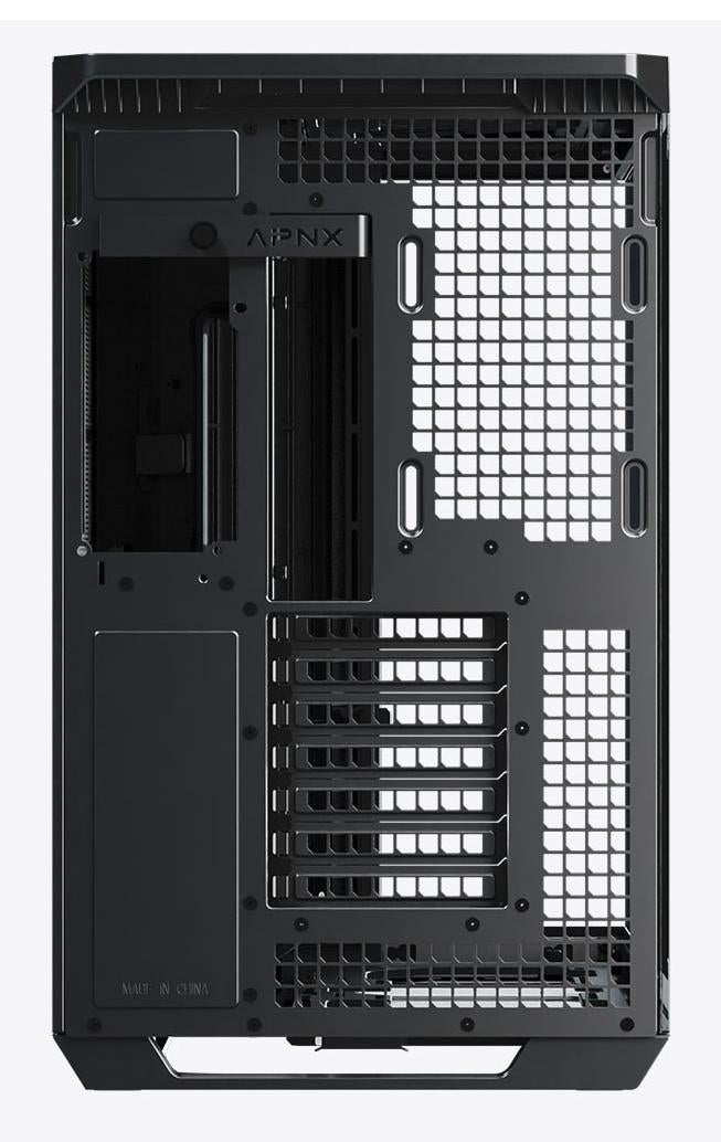APNX V1, Midi-Tower, ATX, Tempered Glass - Wood, black Aerocool Advanced Technologies Co., LTD (APNX)