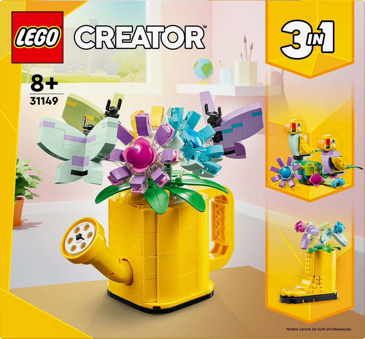 LEGO 31149 Creator 3-i-1 Vattenkanna Med Plommonbyggande Leksaksväska