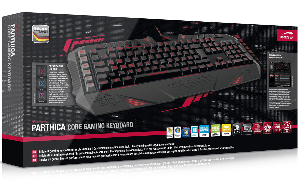 Speedlink Parthica Core Gaming Tangentbord (Nordisk Layout)