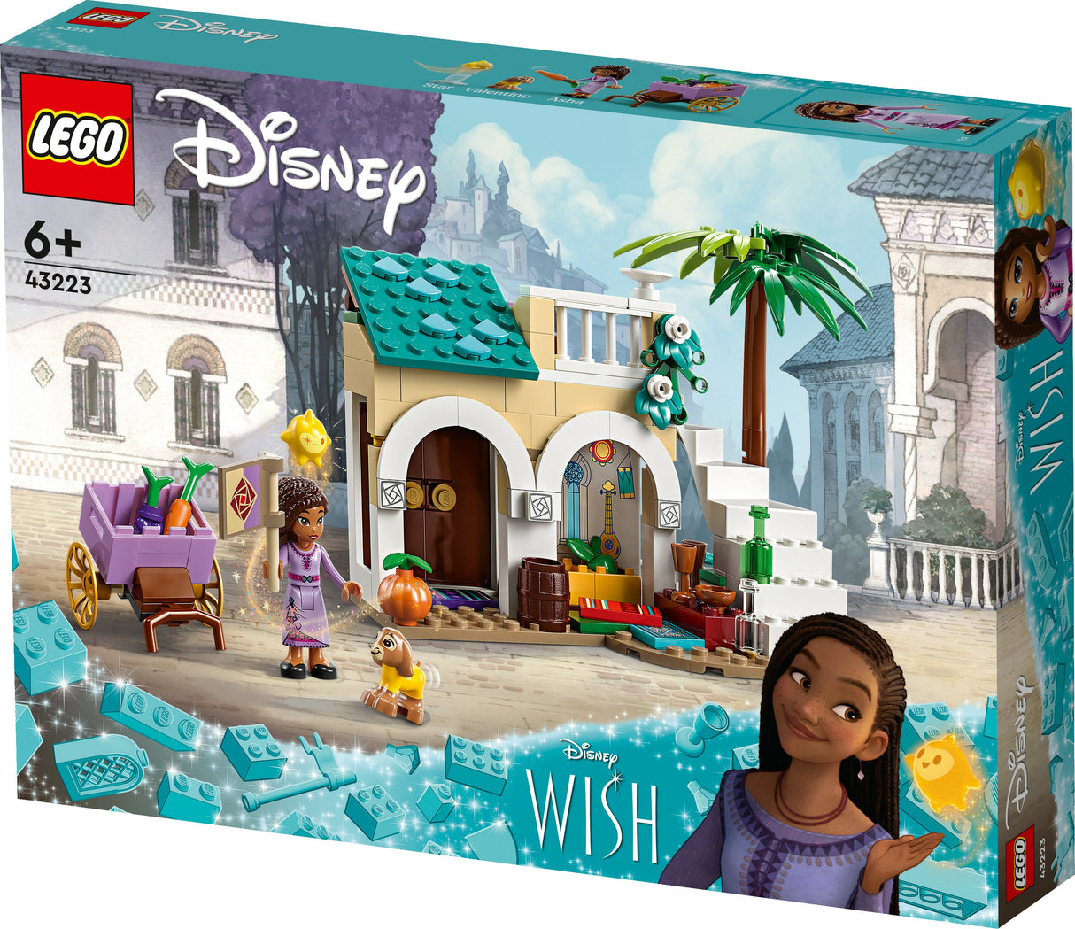 LEGO 43223 Disney önskar Asha I Rosornas Stad, Byggsats