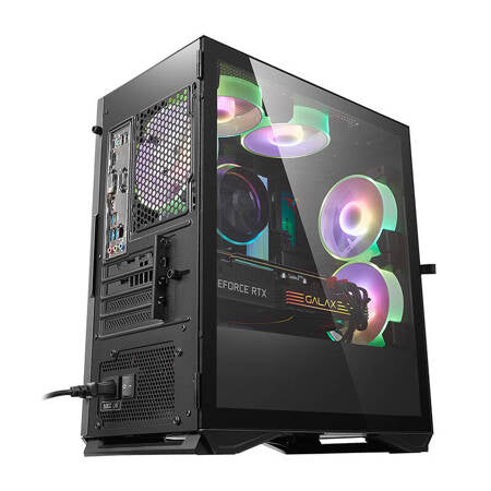 Darkflash DLM22 Datorfodral + 6 Fläktar (svart)