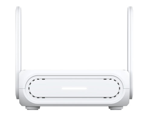 Hvid ASUS RT-BE58 Go rejserouter – set forfra