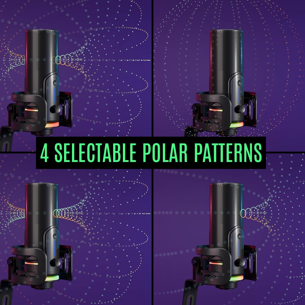 Streamplify MIC Pro, RGB, Stativ, Svart