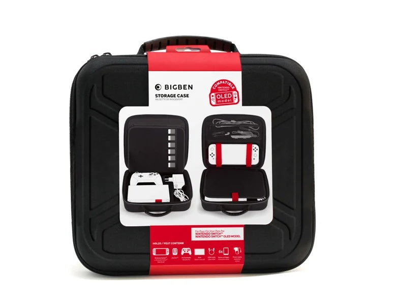 Bigben Förvaringsfodral I Svart För Switch Inklusive Dockningsstation Kompatibel Med Switch Lite/OLED