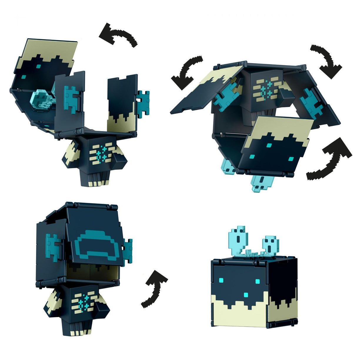 Minecraft - Mob Head Minis Flipping Figs - Warden & Sculk Catalyst