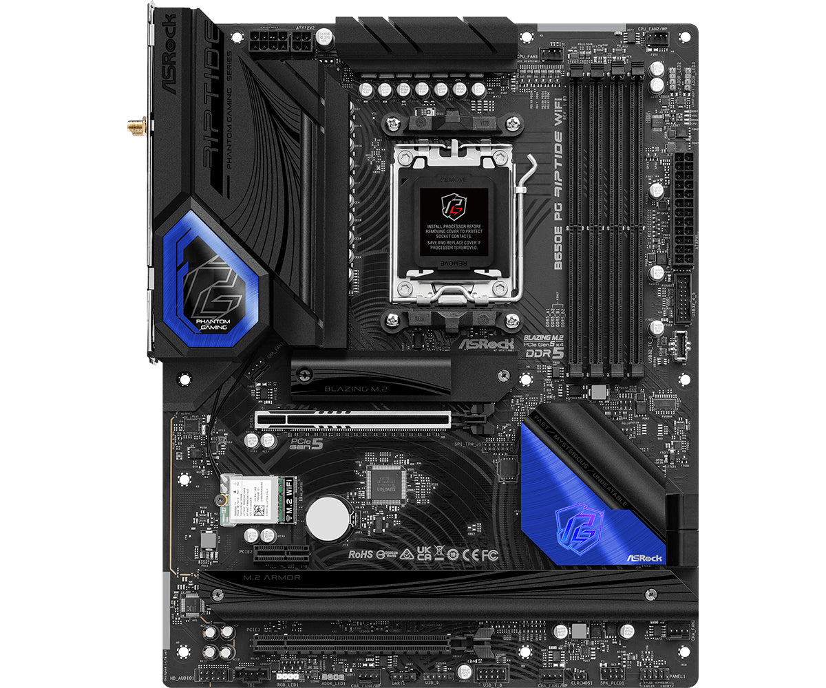 ASRock B650E PG RIPTIDE WIFI, Moderkort - AM5