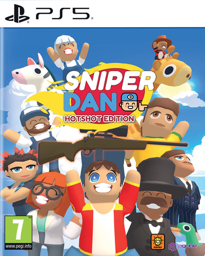 Sniper Dan - Hotshot Edition – PlayStation 5 – illustration og logo