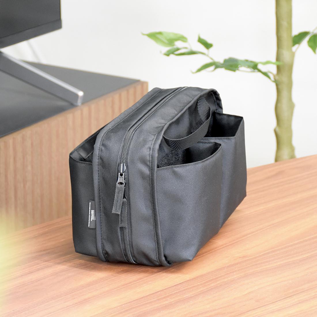 HORI - Reversible Travel Pouch - Black - Mid-size HORI