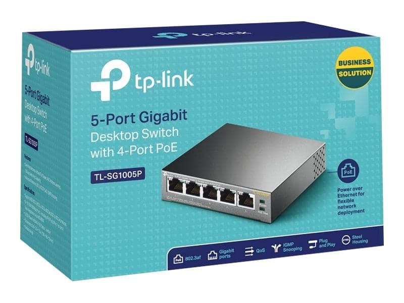 TP-Link TL-SG1005P Switch 5-portars Gigabit PoE