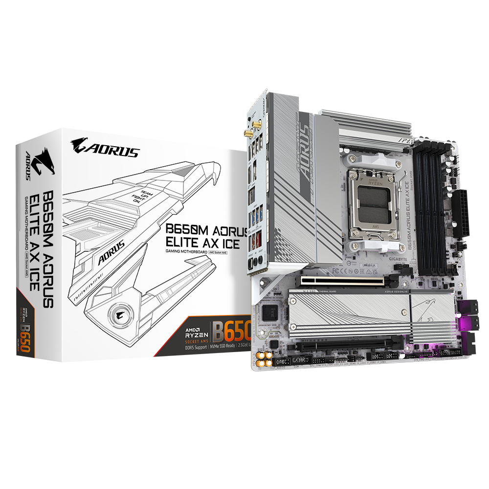 Gigabyte B650M AORUS ELITE AXE ICE
