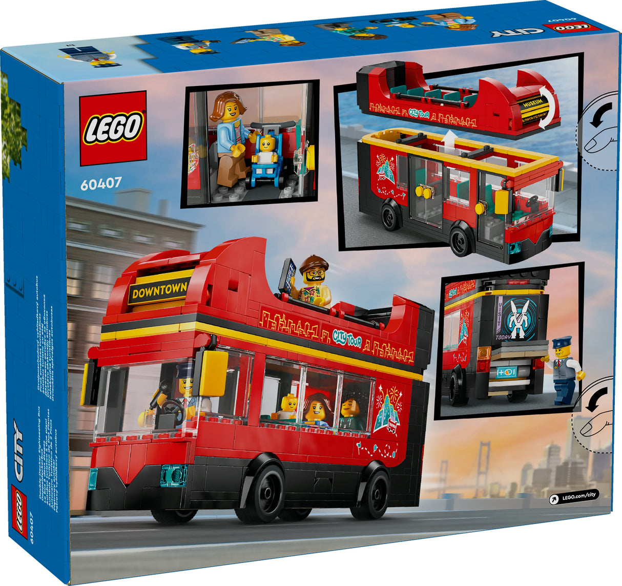LEGO City - Röd Dubbeldäckare Sightseeingbuss (60407)