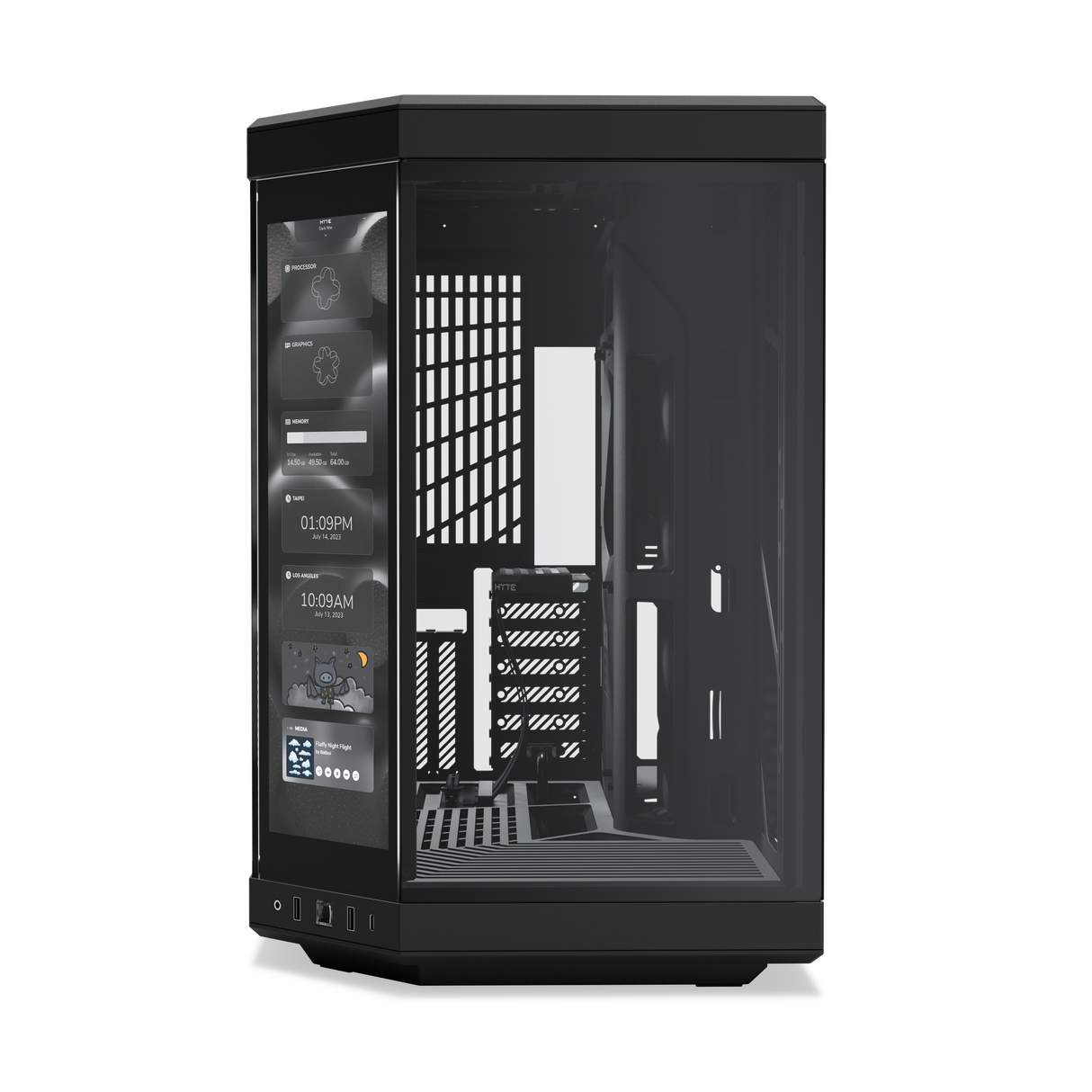 HYTE Y70 Touch Black - Inklusive Pekskärm